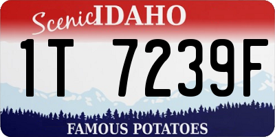 ID license plate 1T7239F
