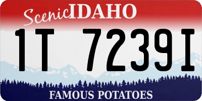 ID license plate 1T7239I