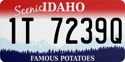 ID license plate 1T7239Q