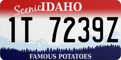 ID license plate 1T7239Z