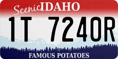 ID license plate 1T7240R