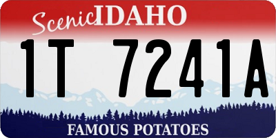 ID license plate 1T7241A