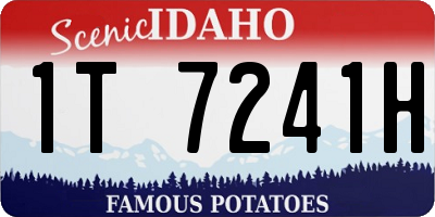 ID license plate 1T7241H