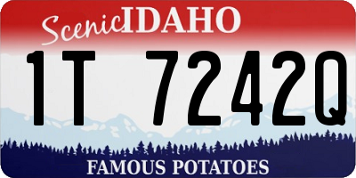 ID license plate 1T7242Q