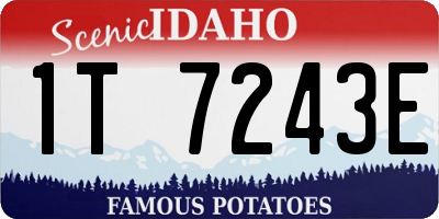 ID license plate 1T7243E