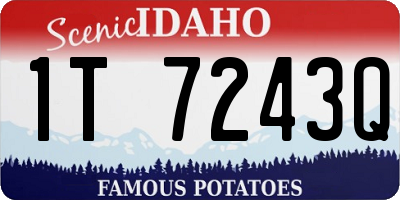 ID license plate 1T7243Q