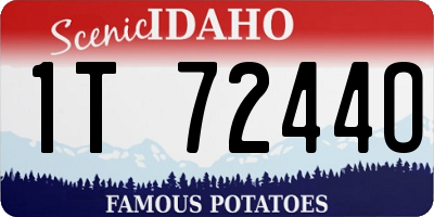 ID license plate 1T7244O