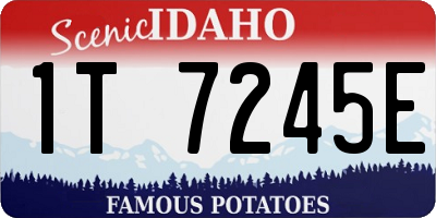 ID license plate 1T7245E