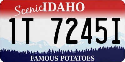 ID license plate 1T7245I