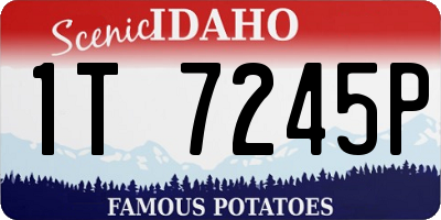 ID license plate 1T7245P
