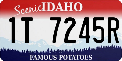 ID license plate 1T7245R