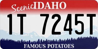 ID license plate 1T7245T
