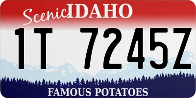 ID license plate 1T7245Z