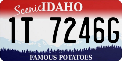ID license plate 1T7246G