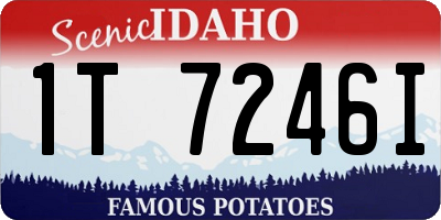ID license plate 1T7246I
