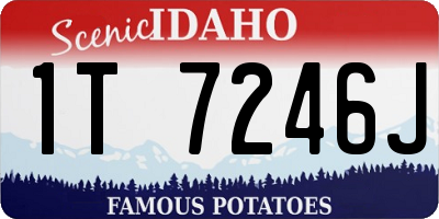 ID license plate 1T7246J