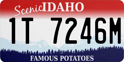 ID license plate 1T7246M