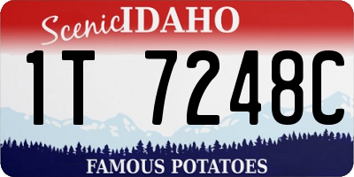 ID license plate 1T7248C