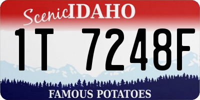 ID license plate 1T7248F