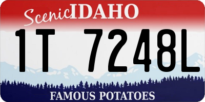 ID license plate 1T7248L