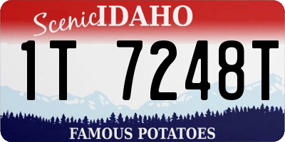 ID license plate 1T7248T