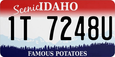 ID license plate 1T7248U