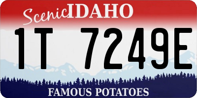 ID license plate 1T7249E