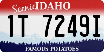 ID license plate 1T7249I