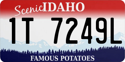 ID license plate 1T7249L