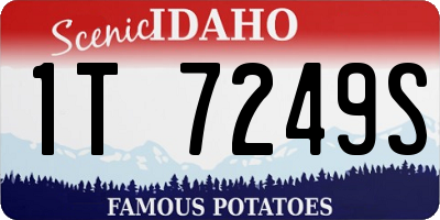 ID license plate 1T7249S