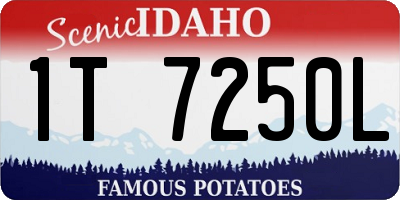 ID license plate 1T7250L