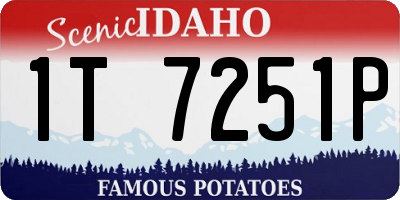 ID license plate 1T7251P