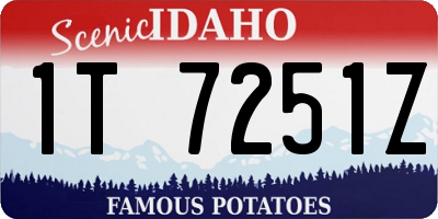ID license plate 1T7251Z