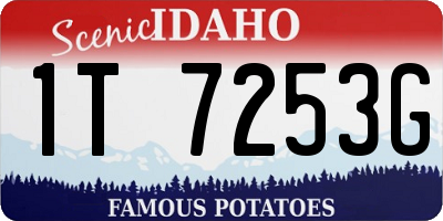ID license plate 1T7253G