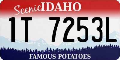 ID license plate 1T7253L