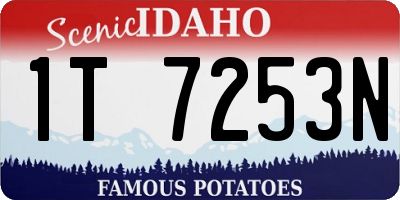 ID license plate 1T7253N