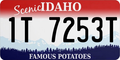 ID license plate 1T7253T