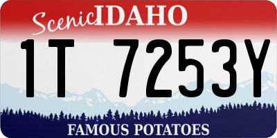 ID license plate 1T7253Y
