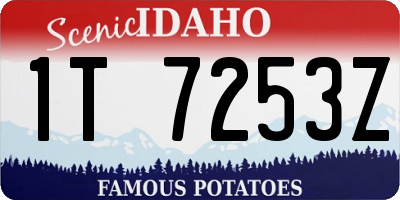 ID license plate 1T7253Z