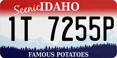 ID license plate 1T7255P