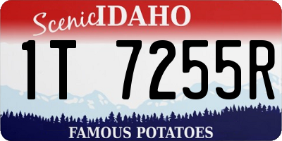 ID license plate 1T7255R
