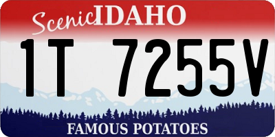 ID license plate 1T7255V