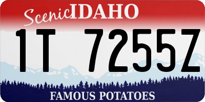 ID license plate 1T7255Z