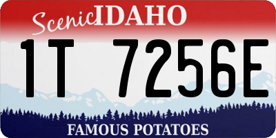 ID license plate 1T7256E