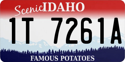 ID license plate 1T7261A