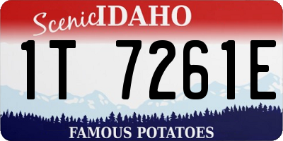 ID license plate 1T7261E