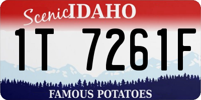 ID license plate 1T7261F
