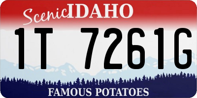 ID license plate 1T7261G
