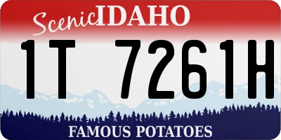 ID license plate 1T7261H