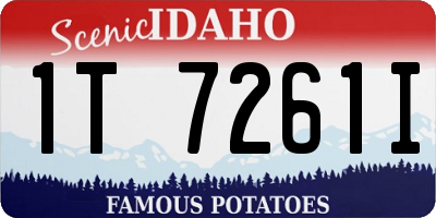 ID license plate 1T7261I